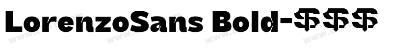 LorenzoSans Bold字体转换